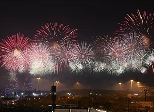 永济市焰火晚会